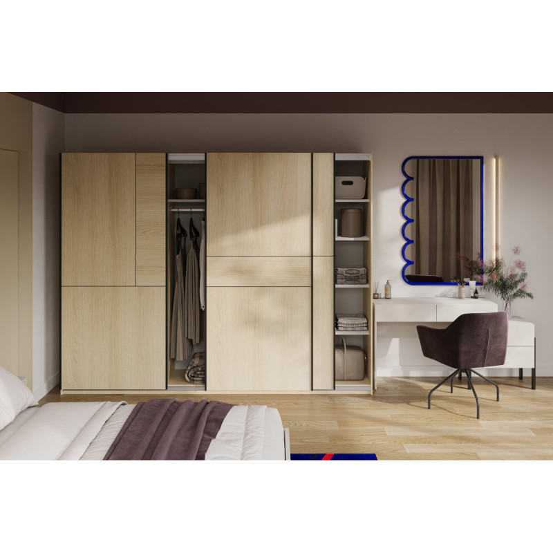 Szafa przesuwna 270 cm Cube dąb Lindberg – kup teraz
