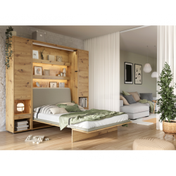 Półkotapczan BED CONCEPT BC-12 160X200 z dostawkami BC-07 i zagłówkiem