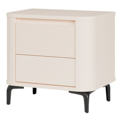 Piaskowa szafka nocna 60 cm Breathtaker z szufladami