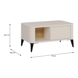 Stolik kawowy 95x60 Breathtaker – nowoczesny mebel do salonu