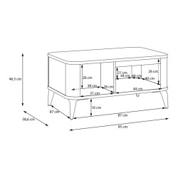 Stolik kawowy 95x60 Breathtaker – nowoczesny mebel do salonu