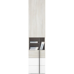 Regał Remo RM3 Dąb Wilton / Biały Lux / Antracyt Meblar