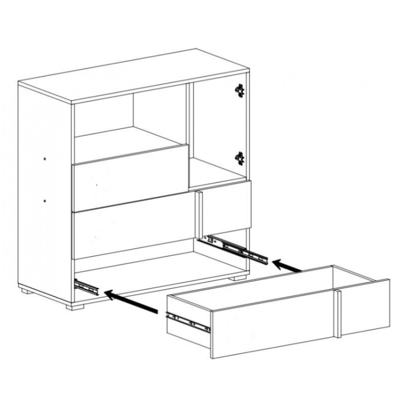 Komoda RM8 Remo 90 cm Meblar | Domowanie.pl