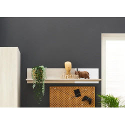 Półka wisząca Remo RM13 Dąb Wilton / Biały Lux / Antracyt Meblar