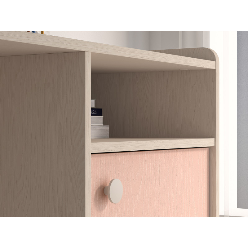 Biurko Mevel 07 Millenial Pink/Szary Pallad ML Meble