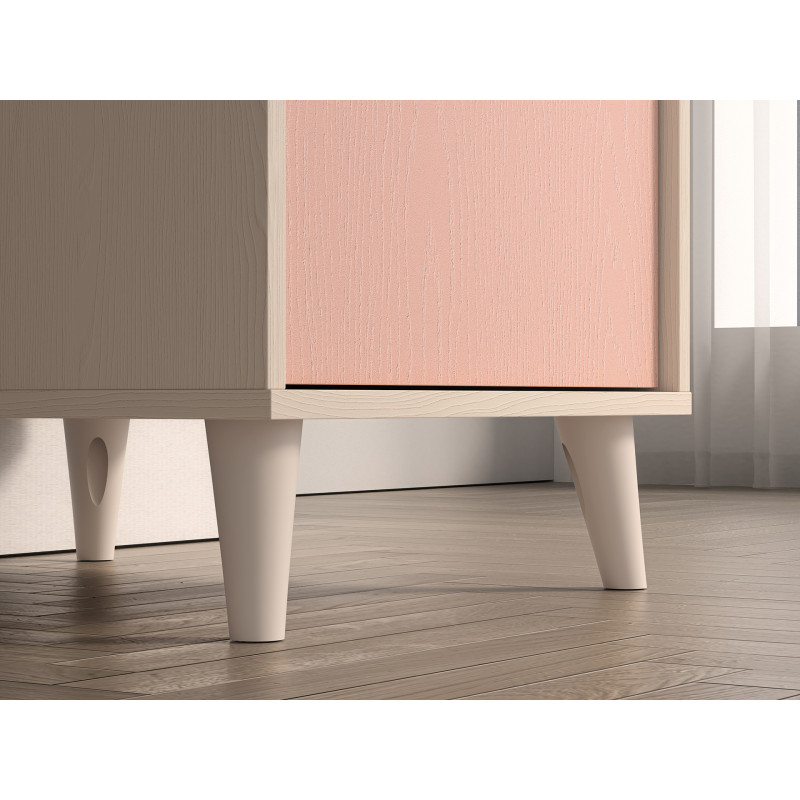 Biurko Mevel 07 Millenial Pink/Szary Pallad ML Meble