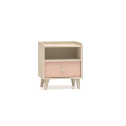 Szafka Nocna Mevel 10 Millenial Pink/Szary Pallad ML Meble