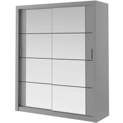 Szafa przesuwna z lustrem Arti AR-03 Szary Lenart