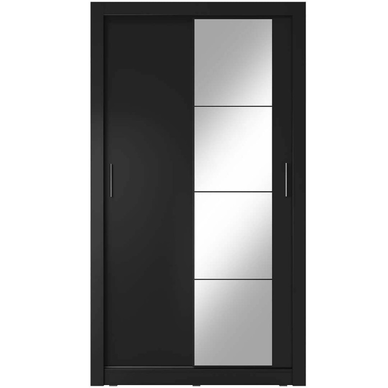 Szafa przesuwna z lustrem Arti AR-06 Czarny Lenart