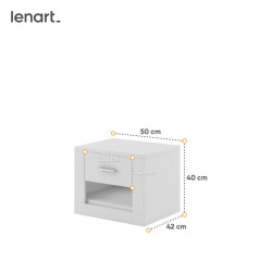 Szafka nocna Arti AR-07 Biały Lenart
