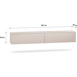 Szafka wisząca Sophie 28 cashmere ML Meble | Domowanie.pl
