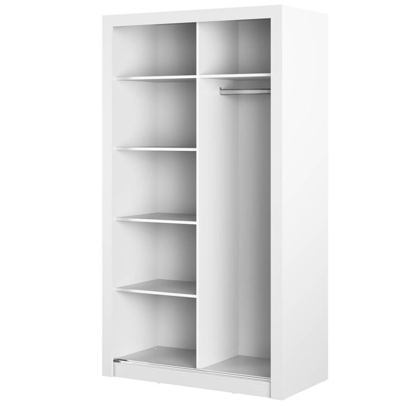 Szafa 2D 120 cm z lustrami Arti AR-19 Biały Lenart