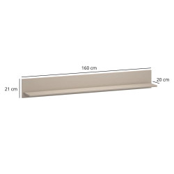 Półka Kleo 160 Taupe Mebelbos