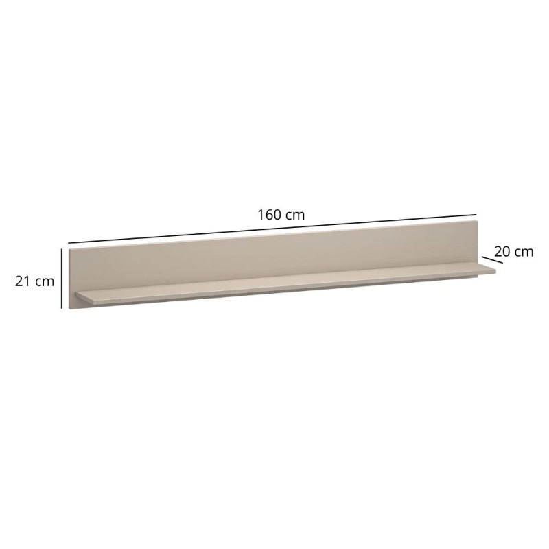 Półka Kleo 160 Taupe Mebelbos