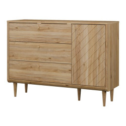 Komoda z szufladami 130 cm Monverre | dąb mauvella