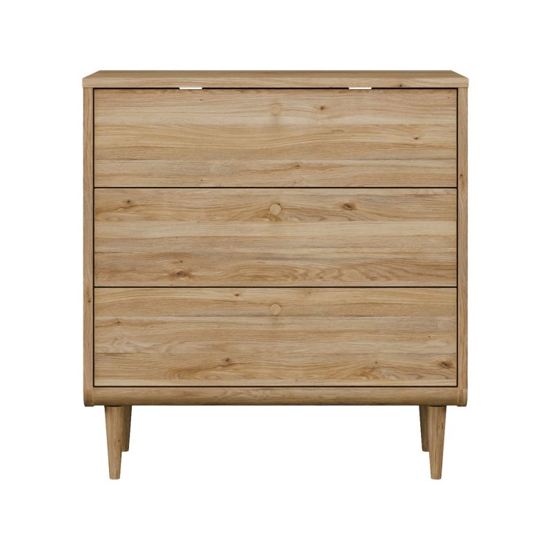 Mała komoda z szufladami 90 cm Monverre | dąb mauvella