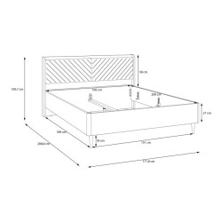 Łóżko Monverre 160x200 – komfort snu i ponadczasowy styl
