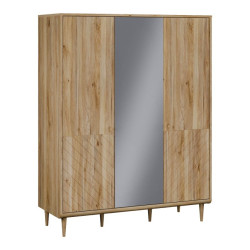Szafa z lustrem 150 cm Monverre JPNS831 – funkcjonalna garderoba