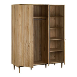 Szafa z lustrem 150 cm Monverre JPNS831 – funkcjonalna garderoba