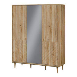 Szafa z lustrem 150 cm Monverre JPNS831 – funkcjonalna garderoba