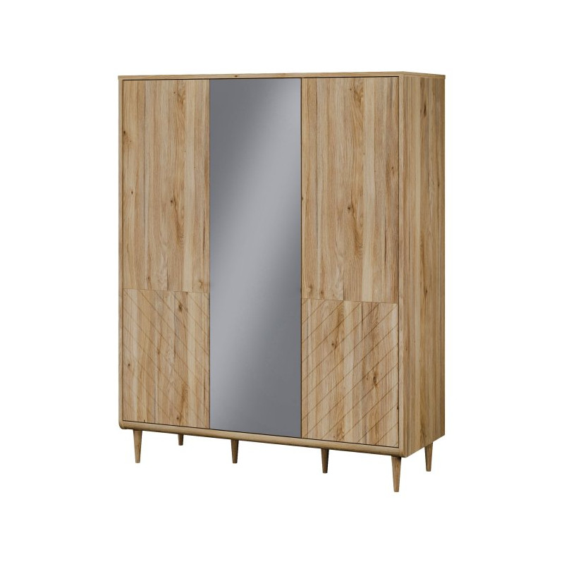 Szafa z lustrem 150 cm Monverre JPNS831 – funkcjonalna garderoba