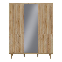 Szafa z lustrem 150 cm Monverre JPNS831 – funkcjonalna garderoba