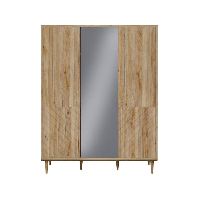 Szafa z lustrem 150 cm Monverre JPNS831 – funkcjonalna garderoba