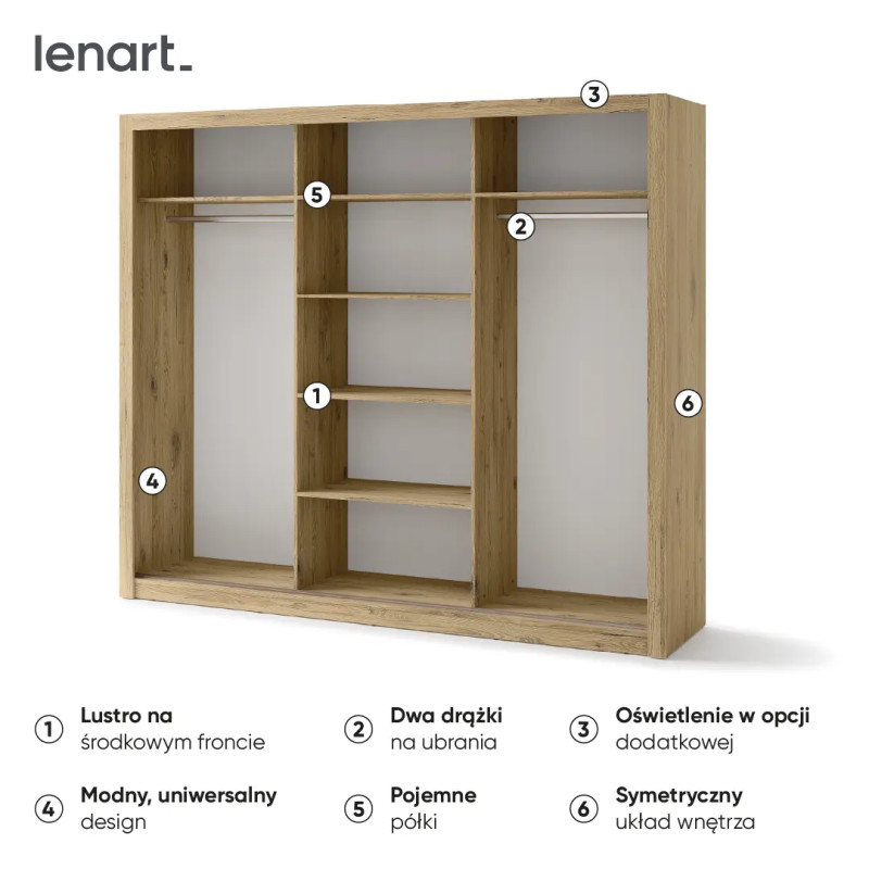 IDEA ID-01 szafa san remo jasny | Sklep Domowanie