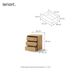 Kontenerek do szafy Idea ID-13 Dąb Shetland Lenart