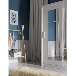 Biała szafa 180 cm z lustrami IDEA ID-02 – kup teraz