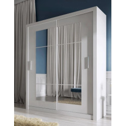 Biała szafa 180 cm z lustrami IDEA ID-02 – kup teraz