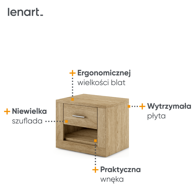 Szafka nocna Idea ID-07 Lenart Kolekcja Idea
