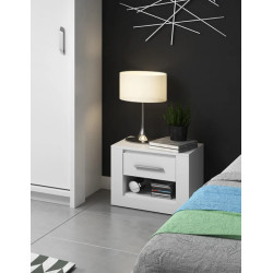 Stolik nocny biały IDEA ID-07 50 cm Lenart | Domowanie.pl