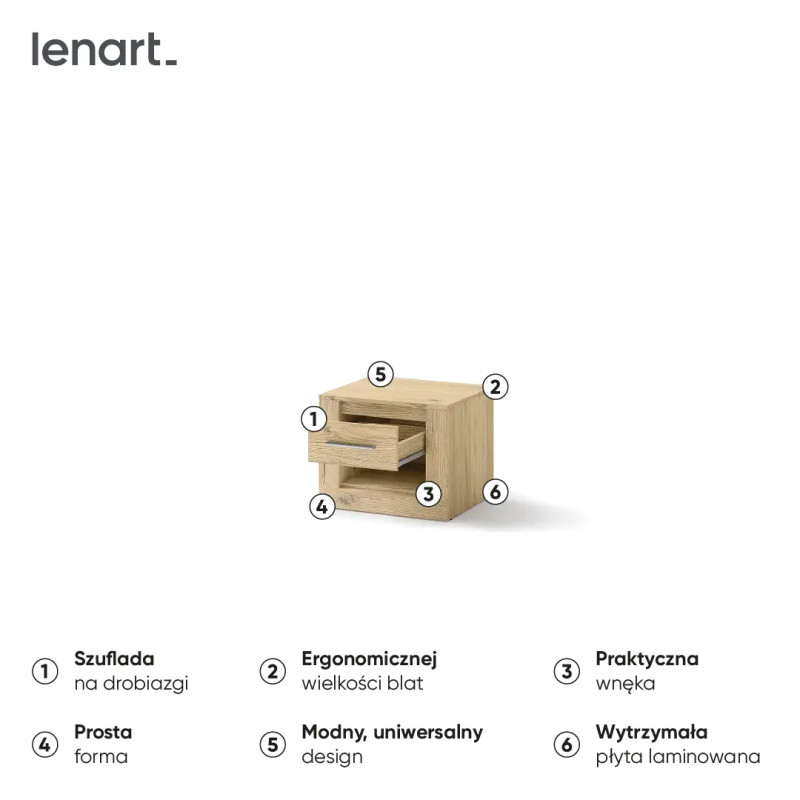 Szafka nocna Idea ID-07 San Remo Lenart