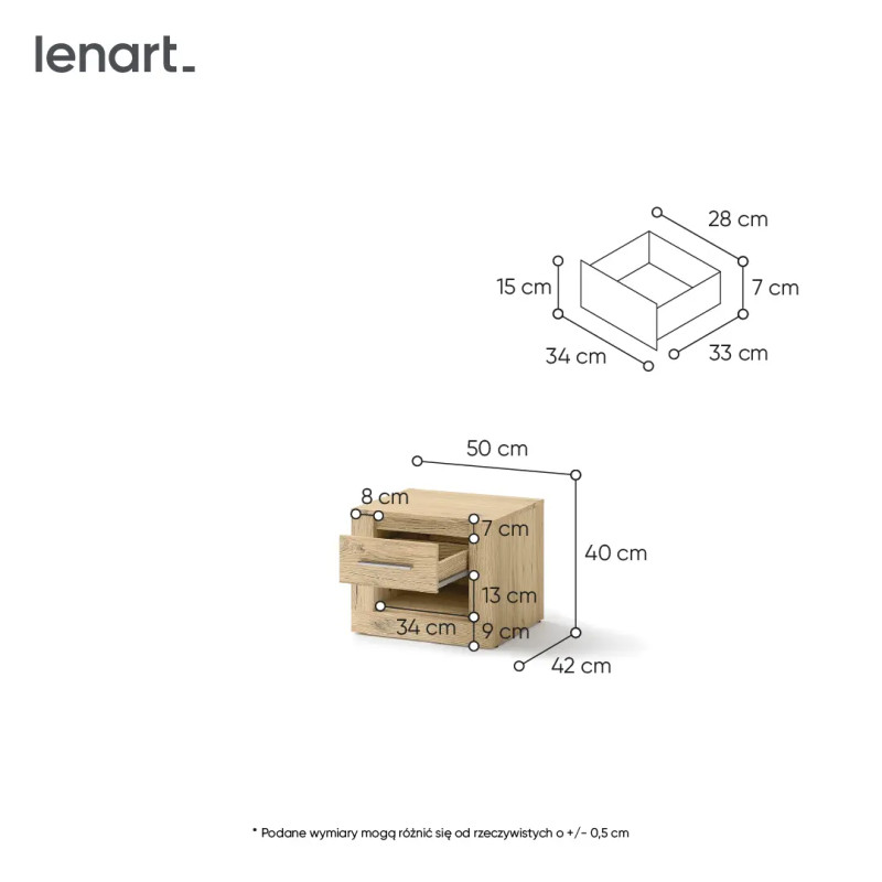 Szafka nocna Idea ID-07 San Remo Lenart