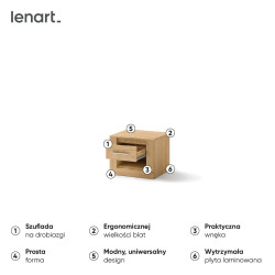 Szafka nocna Idea ID-07 Dąb Shetlan Lenart