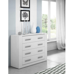 Biała komoda 100 cm z 4 szufladami IDEA ID-10 – kup teraz