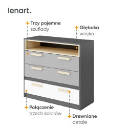 Komoda Pok PO-08 Lenart Kolekcja Pok