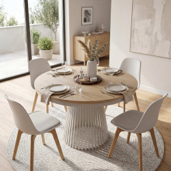 Stół Garda Kraft Złoty/Cashmere rozkładany 100–180 cm