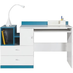 Biurko Mobi MO11 Biały Lux / Turkus Meblar