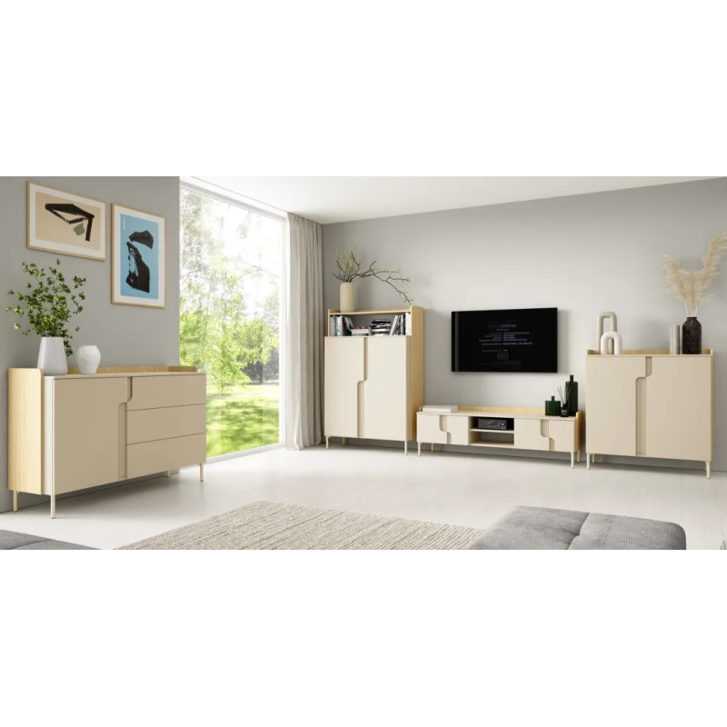 Komoda wysoka Positano 103,2 cm Dąb Mavelie | Kup teraz