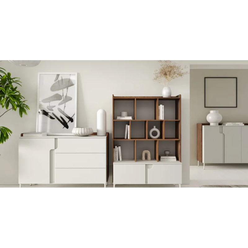 Regał Positano 113,2 cm Orzech Alba Kaszmir | Kup teraz
