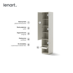 Dostawka BED CONCEPT BC-07 do półkotapczanu pionowego Lenart