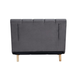 FOTEL BILLY VELVET SZARY TAP.139/BUK