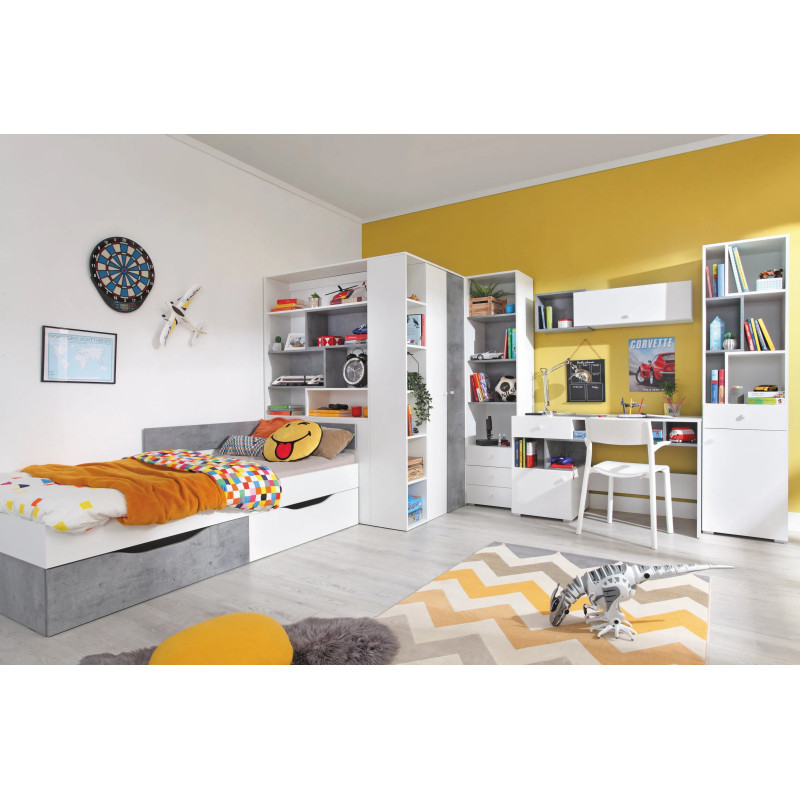 Szafa SI1 L/P Sigma Biały Lux Beton Meblar | Domowanie.pl