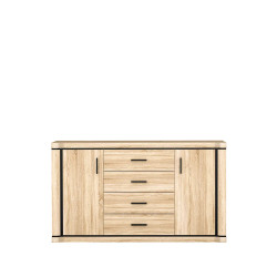 Komoda z szufladami Dallas 157cm dąb sonoma - domowanie.pl