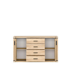 Komoda z szufladami Dallas 157cm dąb sonoma - domowanie.pl