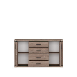 Komoda z szufladami Dallas 157cm dąb truflowy - domowanie.pl