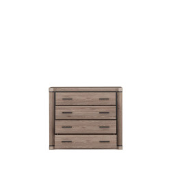Komoda do pokoju Dallas 107cm dąb sonoma - domowanie.pl