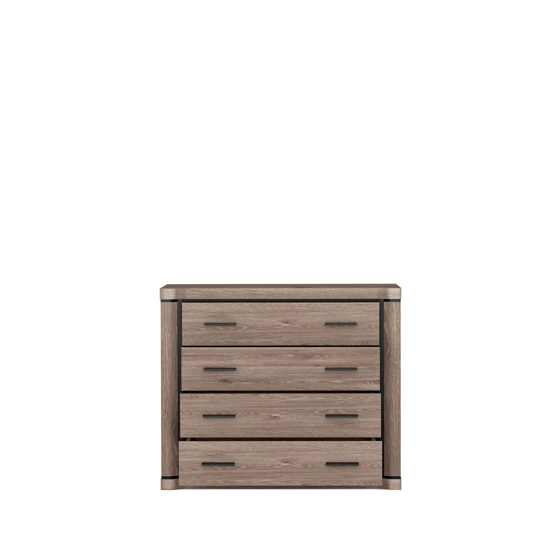 Komoda do pokoju Dallas 107cm dąb sonoma - domowanie.pl